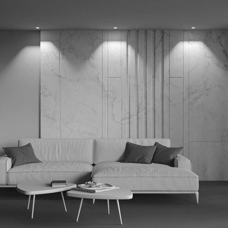 Светильник 7 см, 10W, 3000K, Technical DL043-01-10W3K-D-SQ-WB, белый-черный, 36°, Dim, Triac, вр 5,5*5,5 см