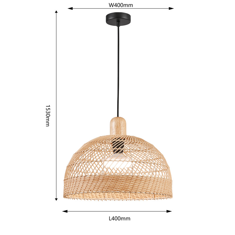 Подвесной светильник 40*153 см, 1*E27, 60W, Favourite Plat 4460-1P черный