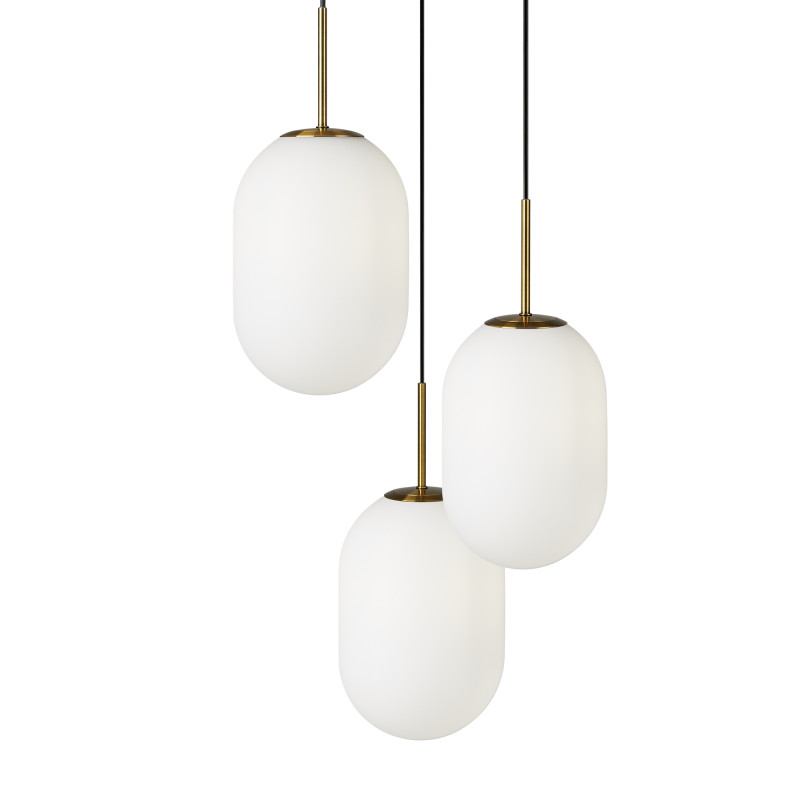 Светильник 43 см, Freya Crystal FR1012PL-03BS, латунь