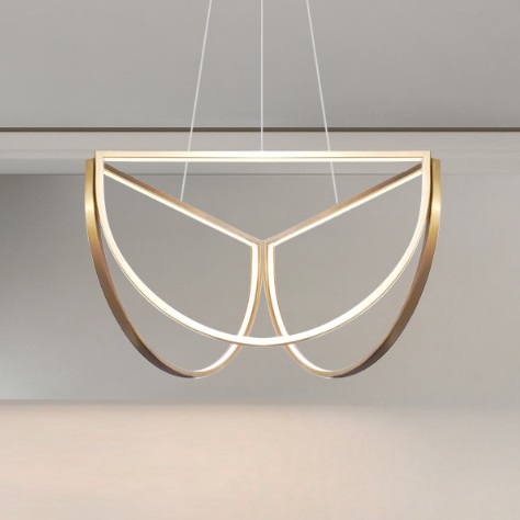 Светильник ElegantLight DZN-6057 БРОНЗА D400*400*400/H1200/3/LED/..W/2800-4500-6500K SOLANA