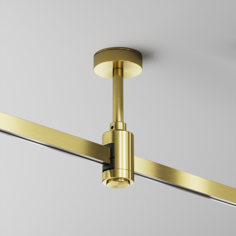 Подвесной комплект 2,9*2,9*12,4 см, Maytoni Technical Magnetic trаck system Flarity латунь TRA156C-S1-BS латунный