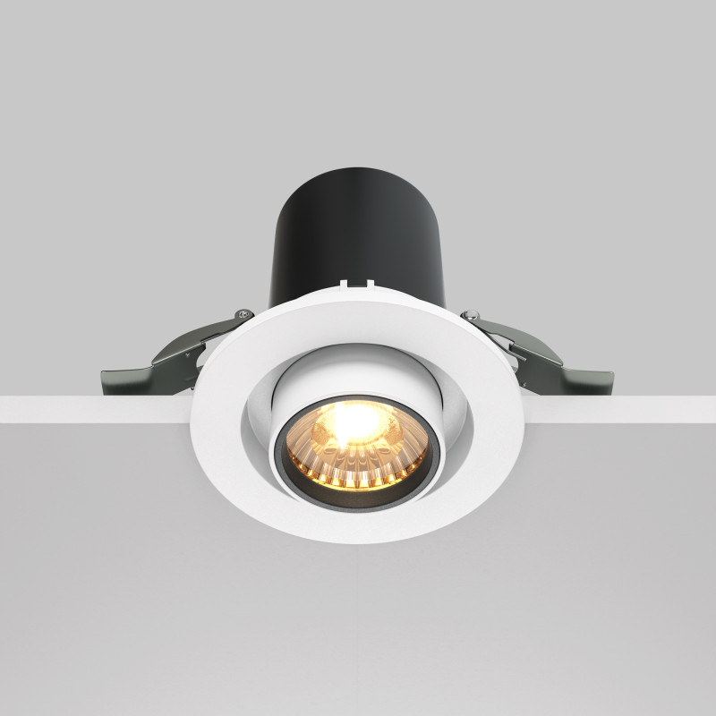 Встраиваемый светильник 9,5*9,8 см, LED*10W, 3000 К, Hidden DL045-01-10W3K-W Maytoni Downlight, Белый