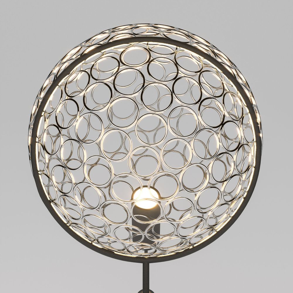 Напольный cветильник 23,5*23,5*153- см, *LED*6W, 3000K, Eurosvet Gemini, 80492/1 черный, 4690389210143