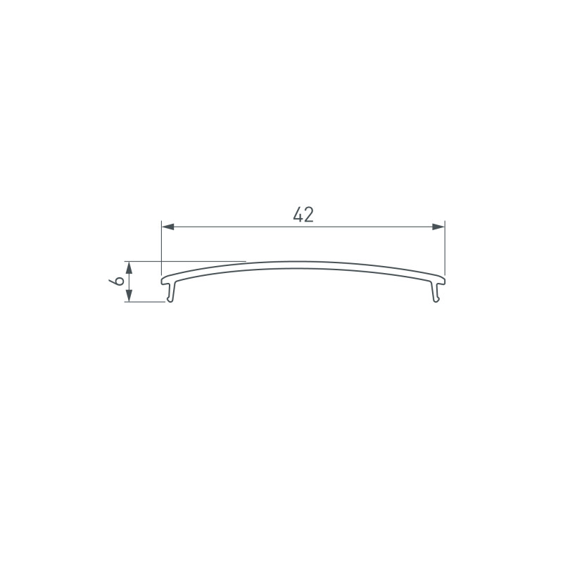 Экран Arlight 049249 200*4,2*0,6 см. Цена указана за 2 метра. Продается кратно 2 метрам.