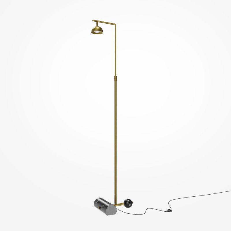 Торшер 30*24*215 см, LED*13W, 3000K, Maytoni Pikant MOD372FL-L10BS3K, латунный