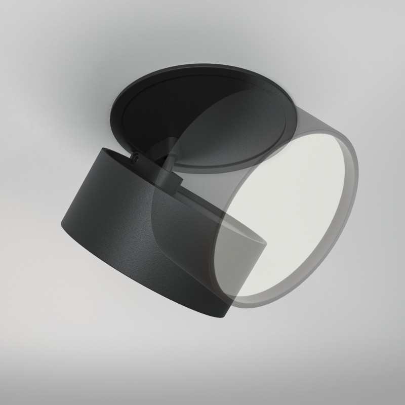 Встраиваемый светильник 8,5*8,5*6,6 см, LED, 12W, 4000К, Maytoni Technical ONDA DL024-12W4K-B черный