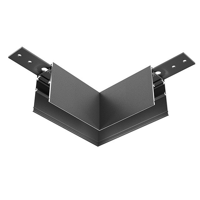 Коннектор угловой накладной Maytoni Technical Magnetic track system Exility TRA034HCL-41B черныйIP 20