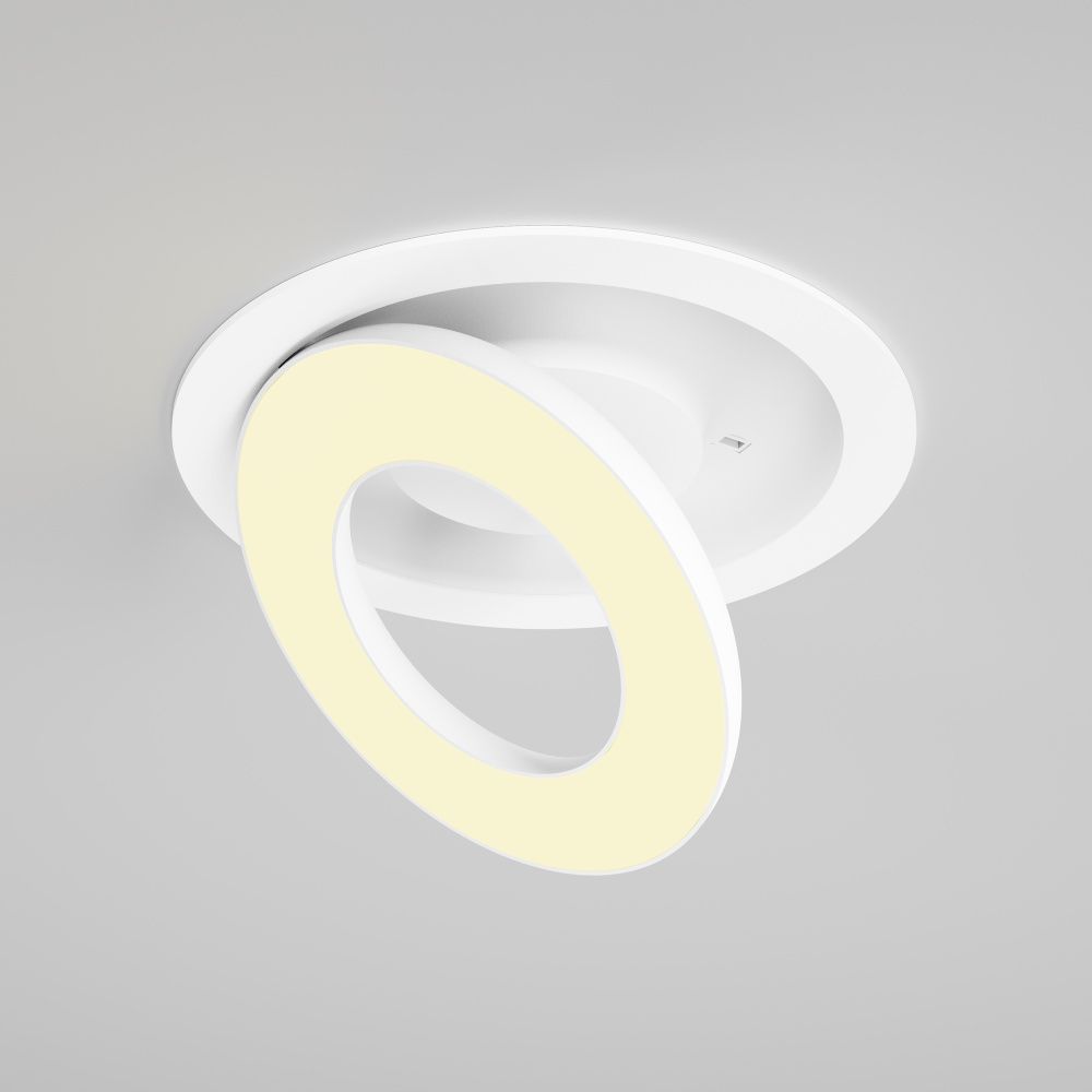 Встраиваемый светильник  DL102-12W2.7K-W **-3,6 см, *LED*12W, 2700K, Maytoni technical Vector DL102-12W2.7K-W, Белый