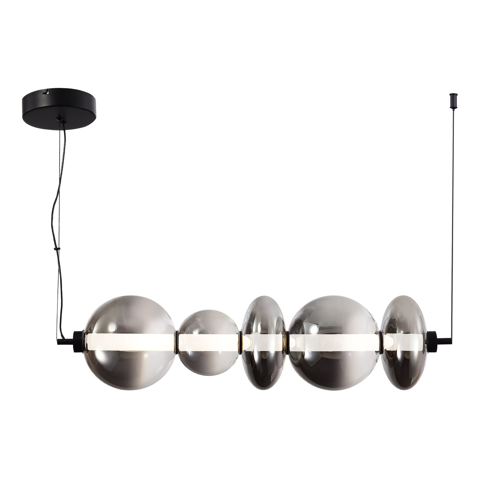 Светильник светодиодный 77*20*120- см, 1*LED, 40W, 3000K ST Luce Perlina SL6119.413.40, черный