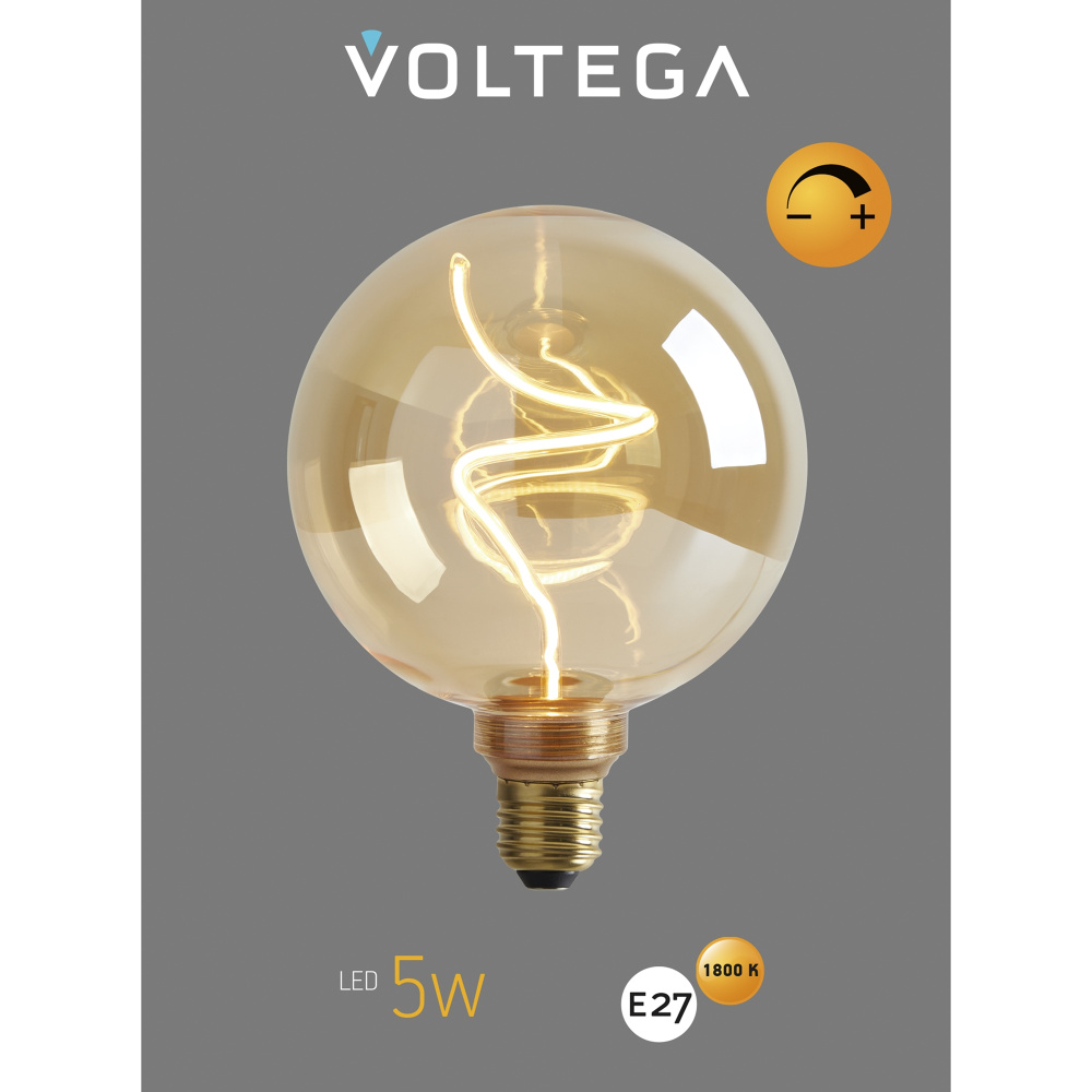 Лампа *13*-16 см, *E27*5W, Voltega  8558, Желтый
