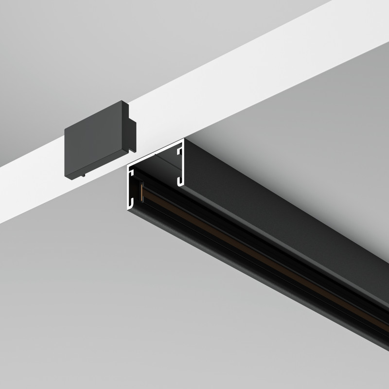 Шинопровод накладной для трековых светильников 100*2*1,2 см, Maytoni Technical Busbar trunkings Basity TRX172-111B черный