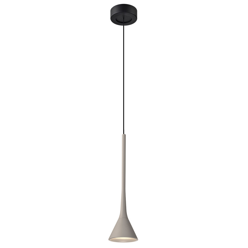 Подвесной светильник 12*150 см, LED, 6W, 4000К, Favourite Klokken 4408-1P черный