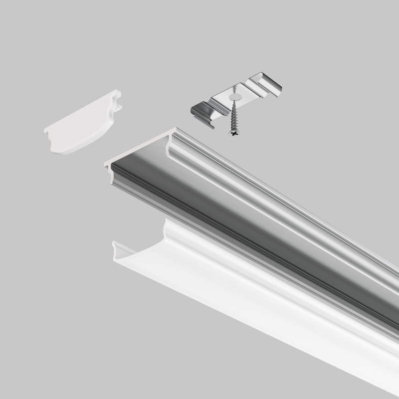 Алюминиевый профиль 2000*18*6 мм для светодиодной ленты Maytoni Led strip ALM-1806-S-2M