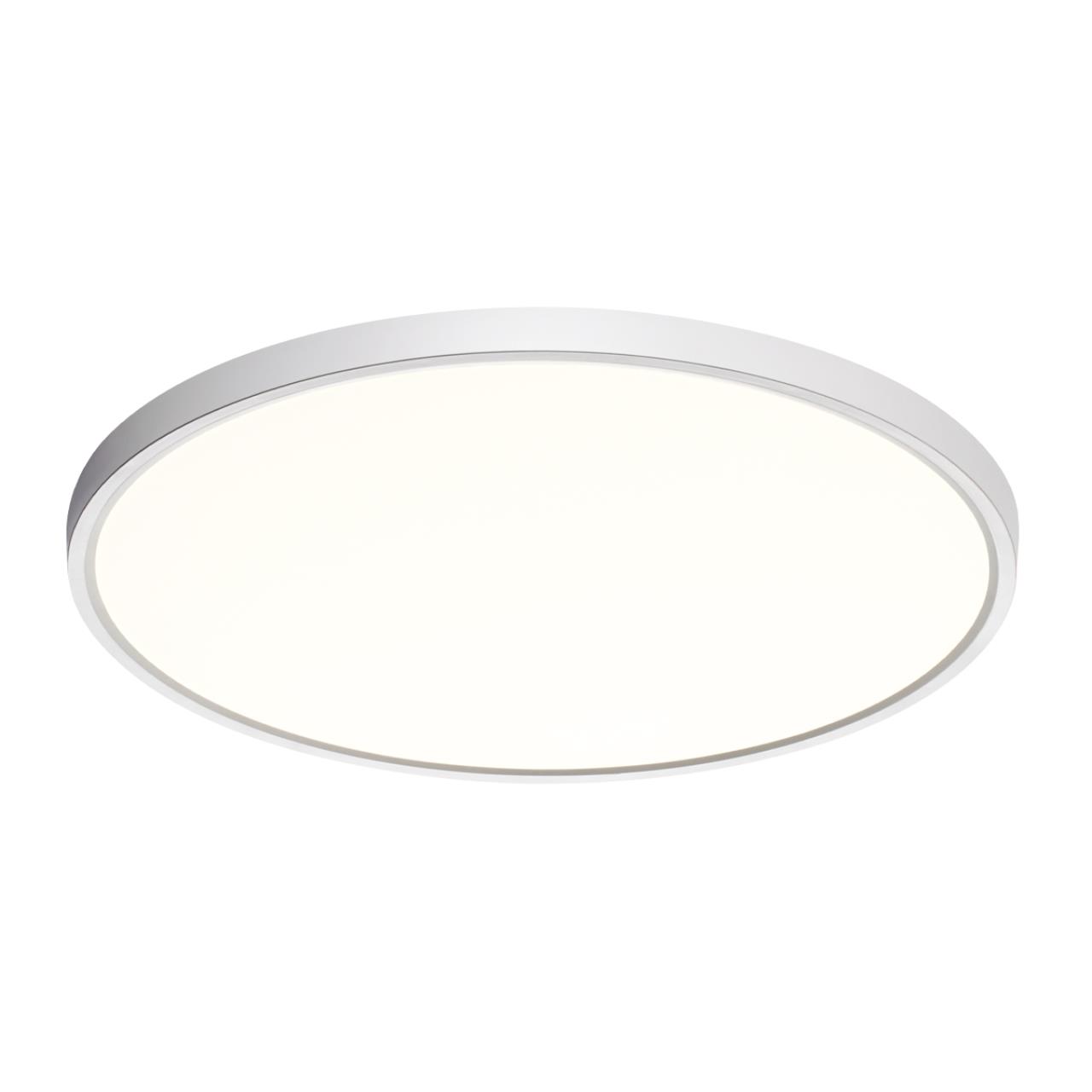 Cветильник 49,5*2,5 см, LED 40W, 3000/4000 К, IP40, белый, пластик Sonex Alfa White, 7659/40L
