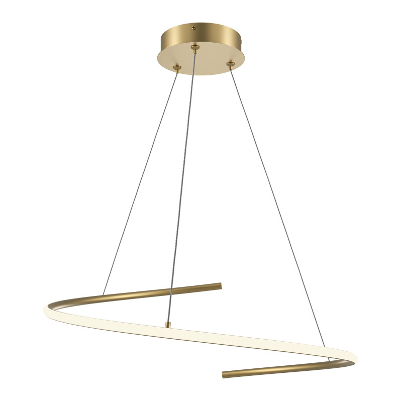 Подвесной светильник 60*60*325,7 см, LED, 31W, 3000К, Maytoni CURVE MOD242PL-L33BSK латунный