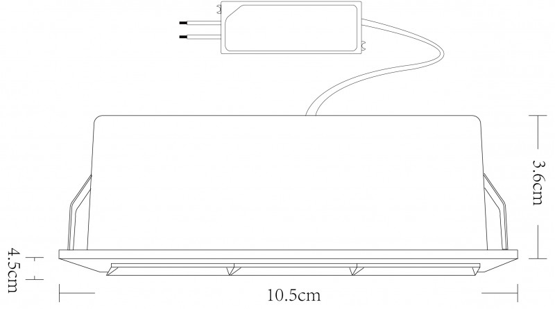 Встраиваемый светодиодный светильник Arte Lamp Grill A3153PL-3BK, черный/белый