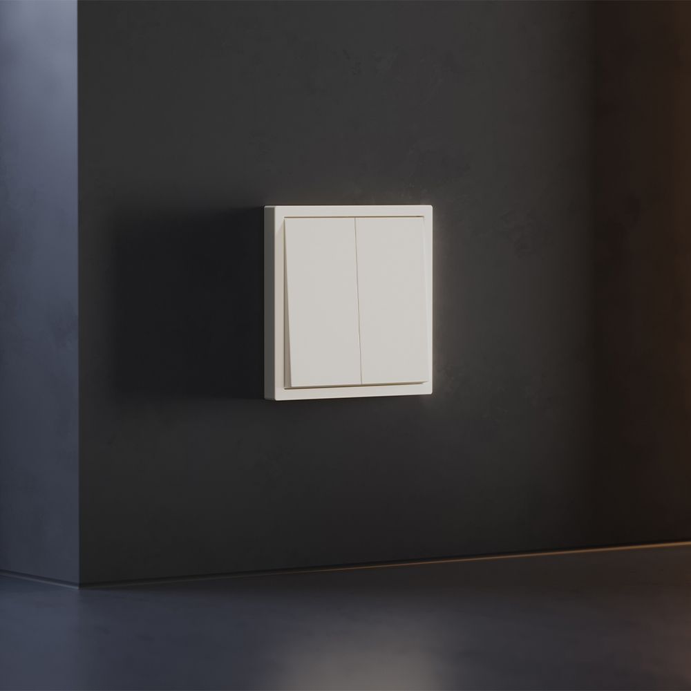 Клавиши для выключателя/переключателя двухклавишного, S70, хлопок Voltum VLS000313