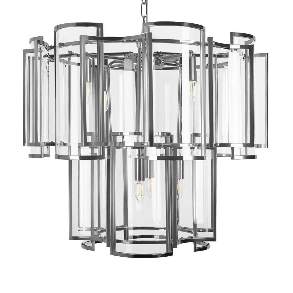 Подвесной светильник 63 см, Loft IT Reflection 10433/8, никель