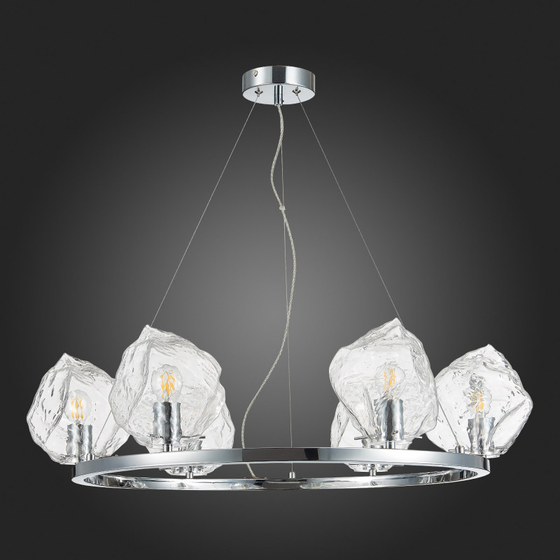 Люстра подвесная 82 см, ST LUCE PORTICI SL1175.103.06 Хром