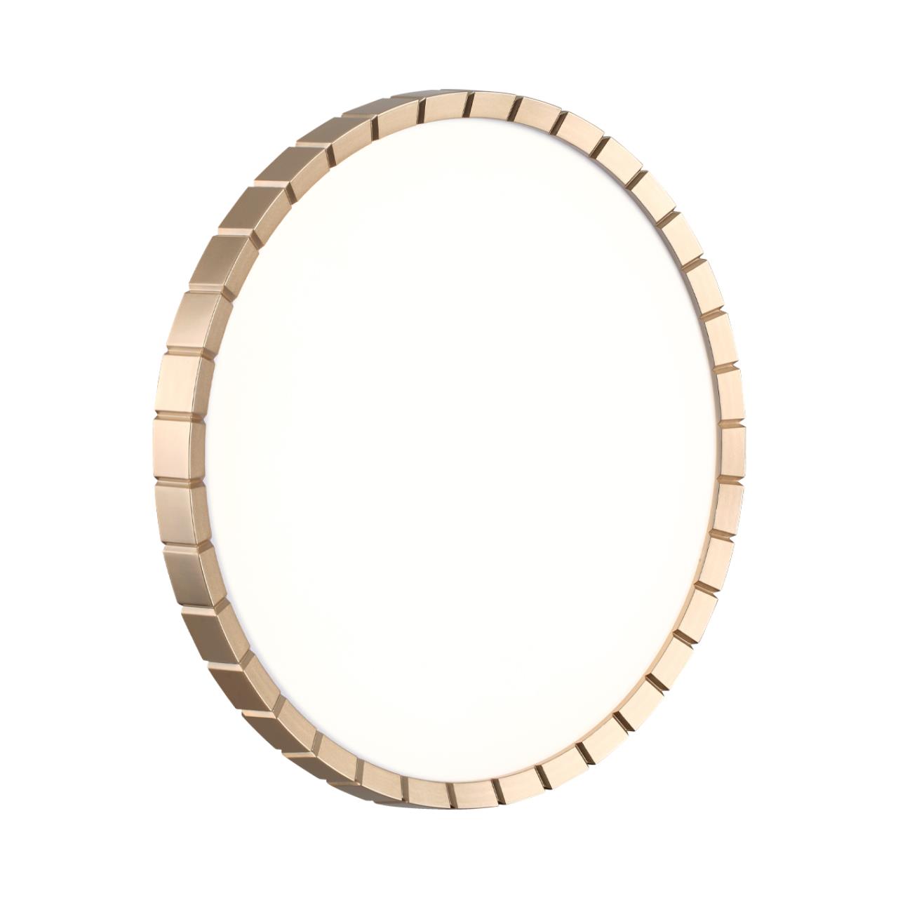Cветильник 38,5*6,7 см, LED 48W, 4000 К, IP43, белый/золотой, пластик Sonex Atabi Gold, 7648/DL
