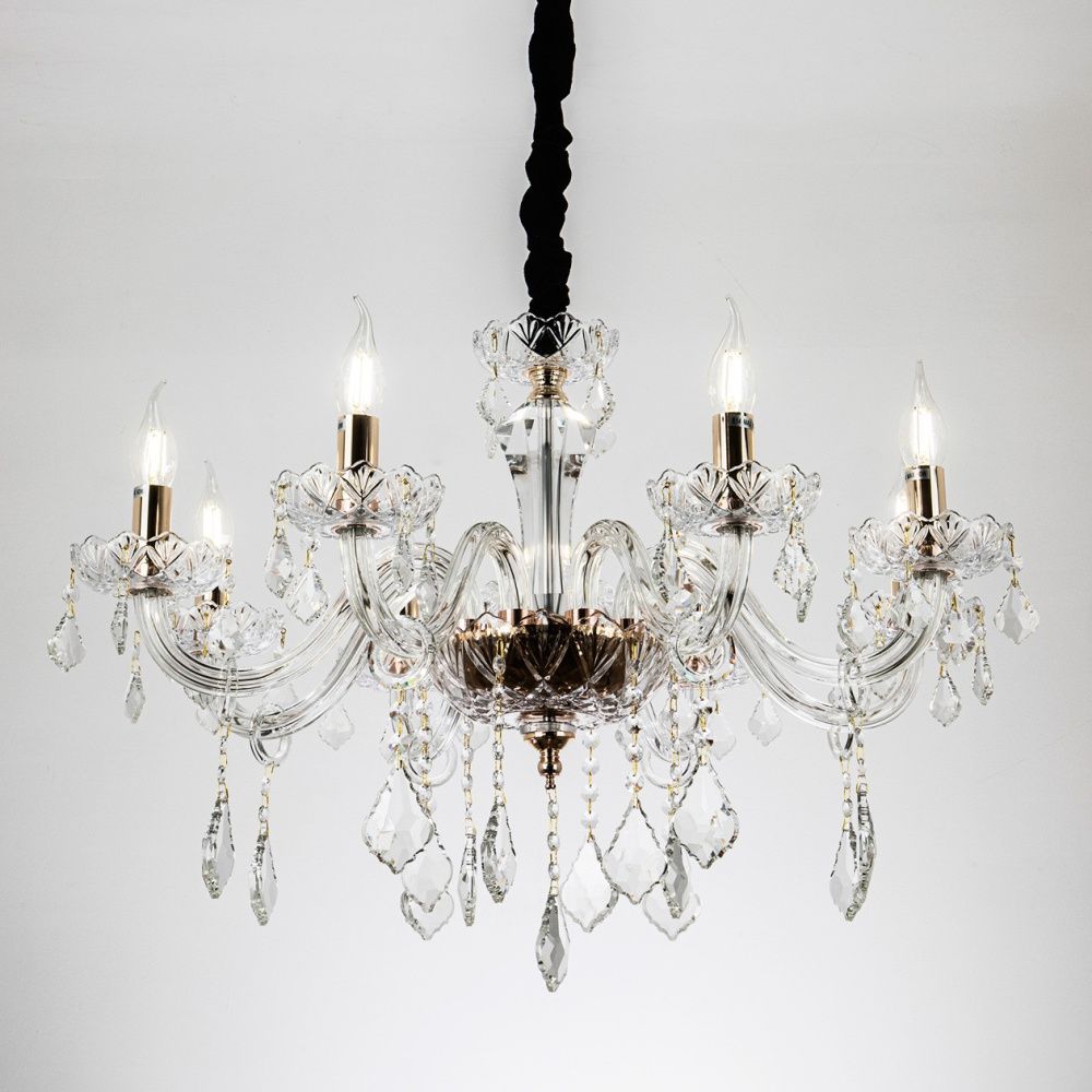 Подвесная люстра 75*75*115 см, Е14 8x40W, , Золото MODELUX premium ML.7151.8P