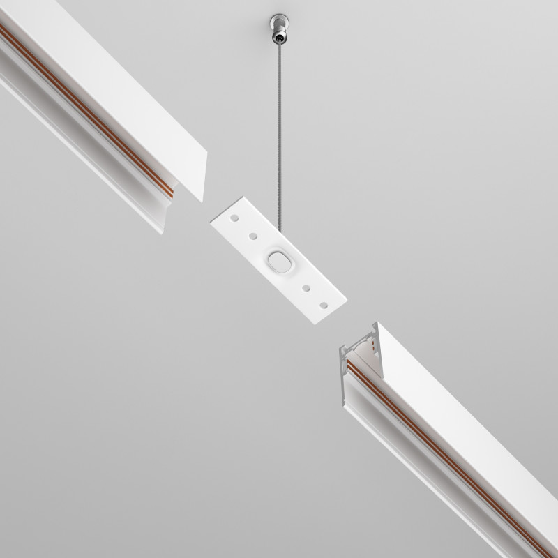Коннектор прямой Exility накладной белый 8*2,2*0,2 см, LED*W TRA034C-21W Maytoni, Белый