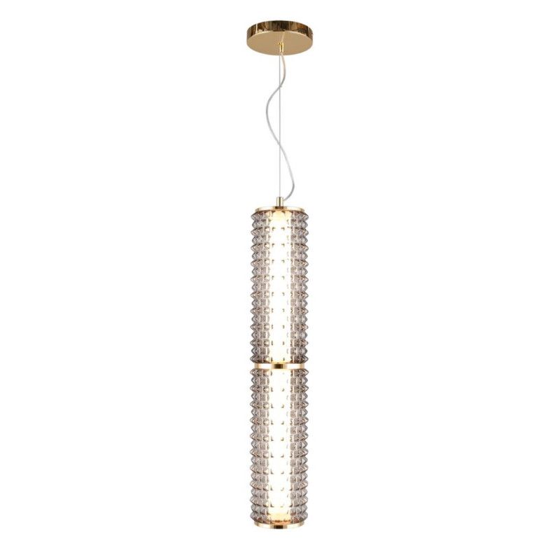 Подвесной светильник 15*105-210 см, 1*LED, 29W, 3000K, Aployt Ozann APL.331.16.29, золотой
