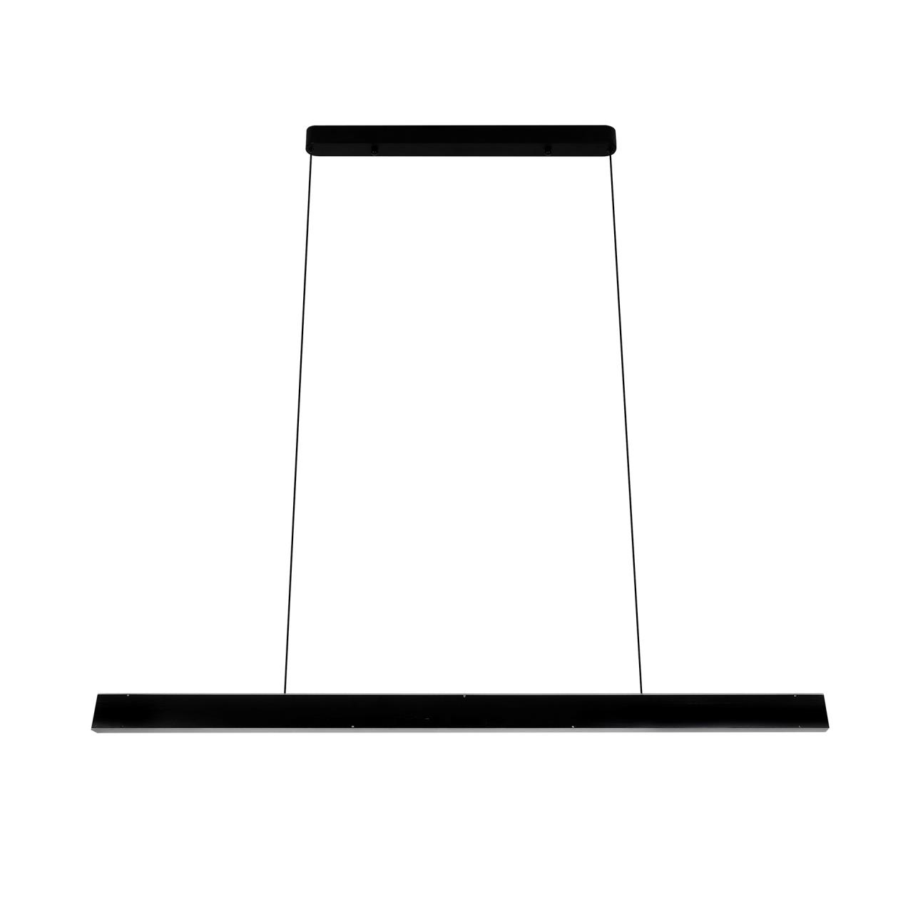 Подвесной светильник 120*4*120 см, LED 50W, 2000 / 6400K, Черный LED4U L8723-1200