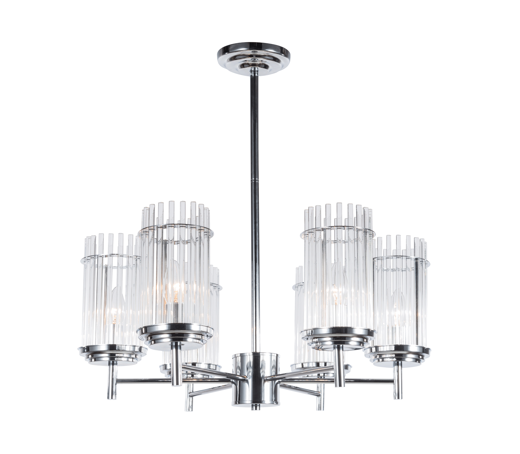Люстра  600*320-645, 6*E14, 40W NewRgy Модерн 9234R/6 CHR, Хром