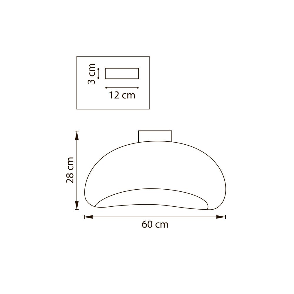 Светильник 60*40*28 см, 1*E27*12W, Lightstar Sigma 611666, Белый