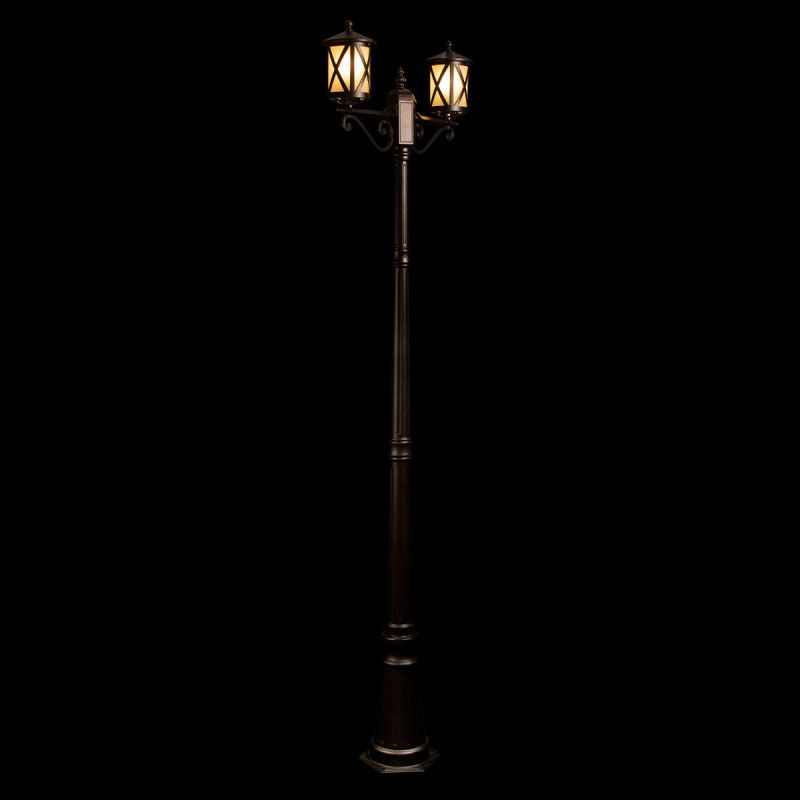Садово-парковый светильник 68*15,5*-220 см, 2*E27*100W, LOFT IT Ravenna 100016/2200, черный
