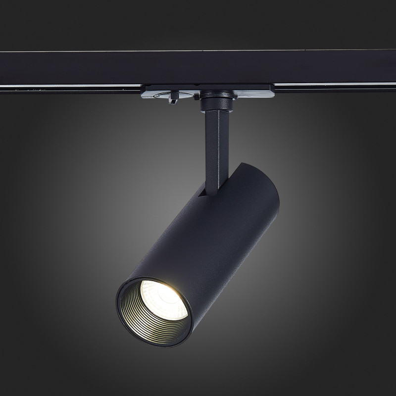 Трековый светильник 14*5 см, 10W, 3000K ST LUCE ST350.436.10.36 Матовый черный