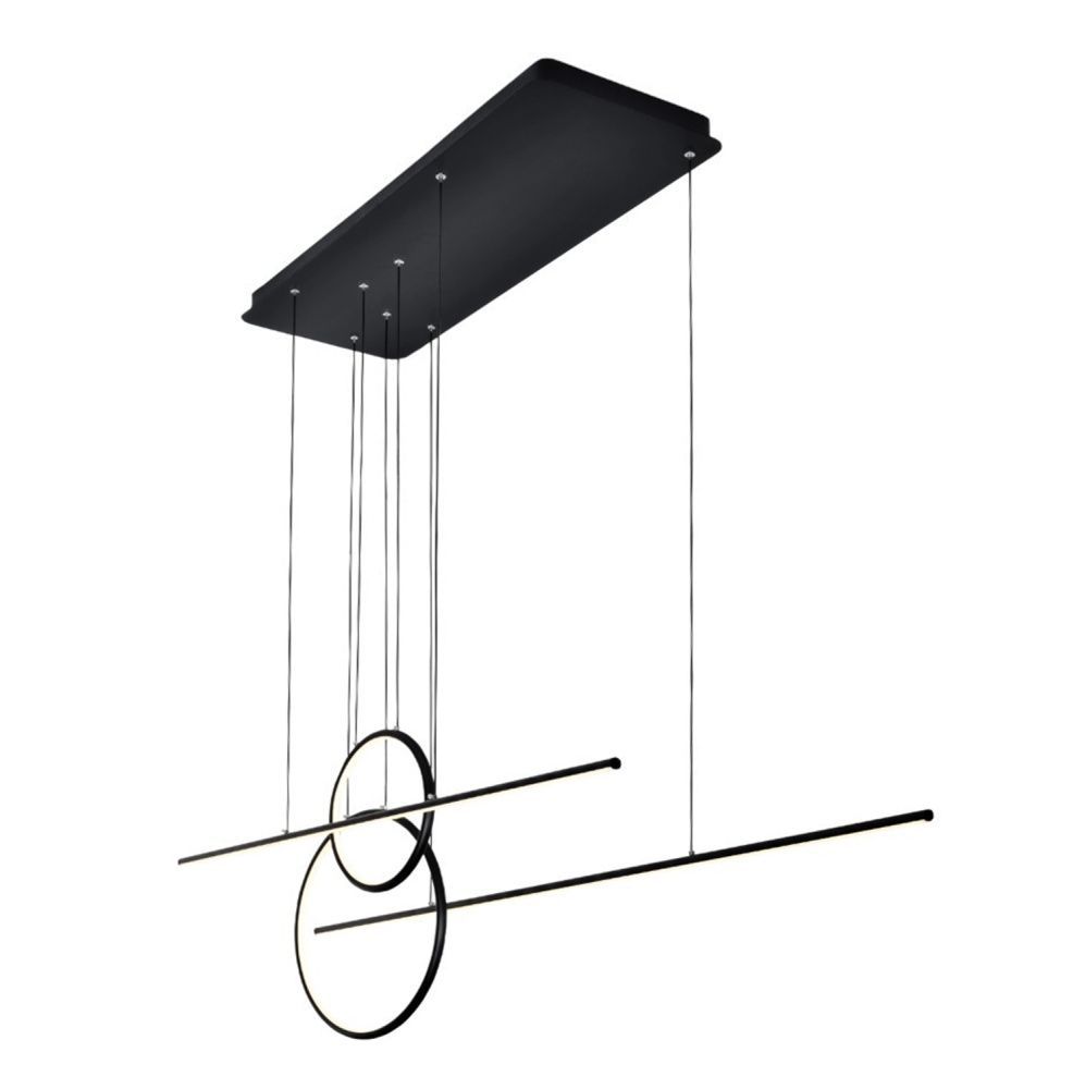 Люстра 145*30*120 см, 4*LED*75W, 3000K Gerhort G61304/4BK, Черный