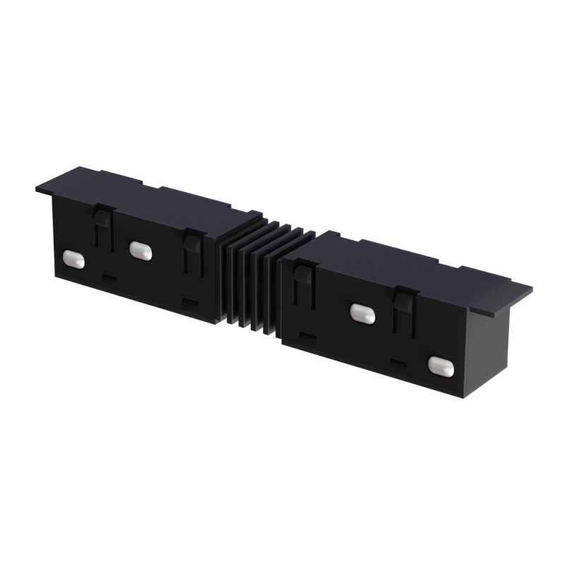 Коннектор для шинопровода 11,2*1,8*1,8 см, черный Arte Lamp Optima A740306