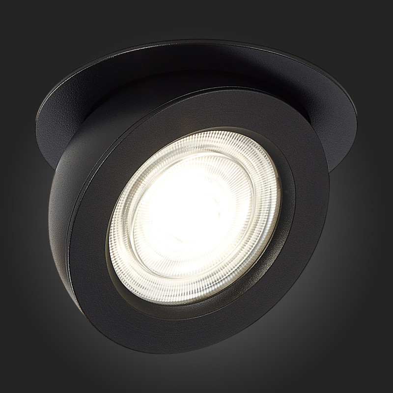 Встраиваемый светильник 11 см, 10W 3000K ST LUCE Встраиваемые светильники ST654.438.10 Черный