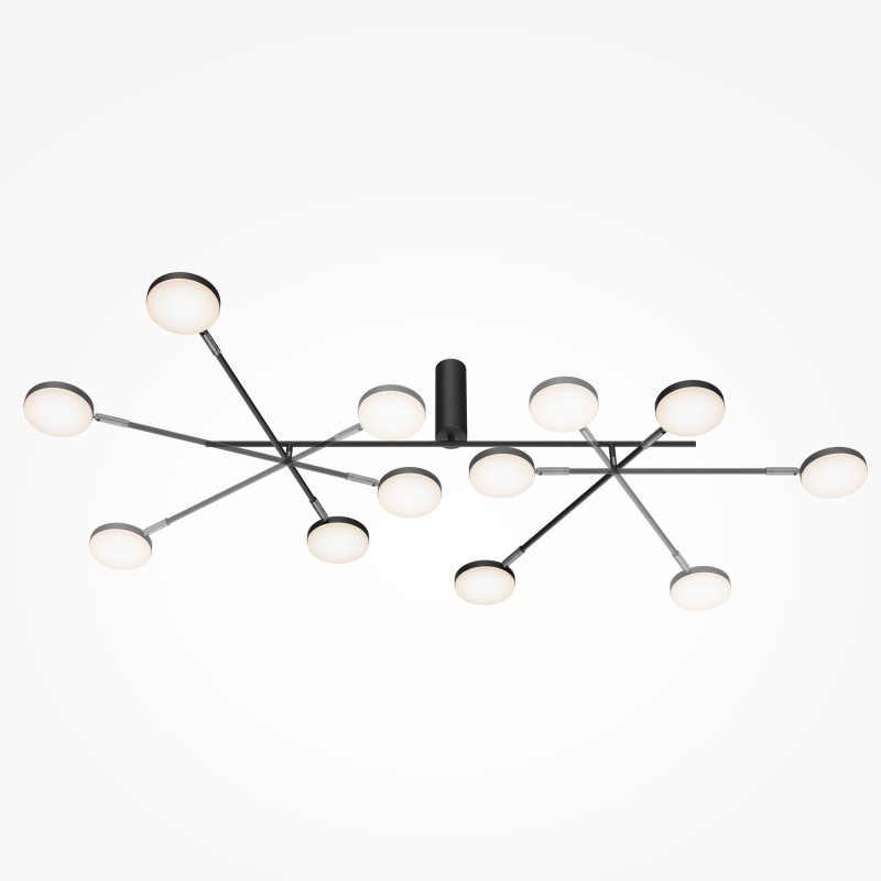Накладной светильник 115,1*70*27 см, LED, 26W, 3000К, Maytoni FAD MOD070CL-L30B3K черный
