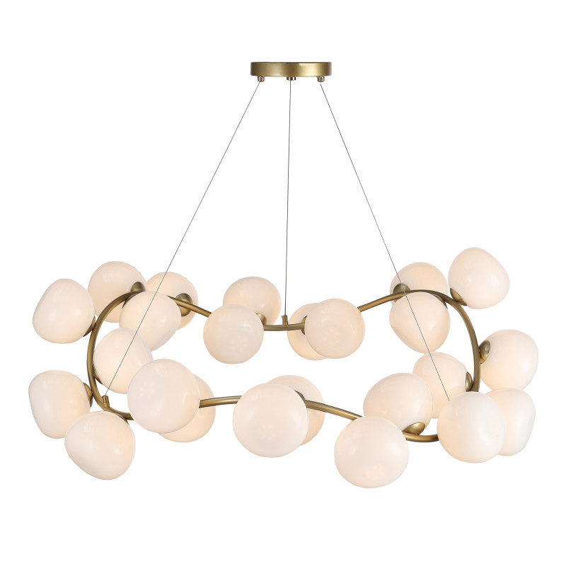 Светильник  подвесной SWEVEN 24*G9 LED*5W 4000K ST LUCE SL1519.303.24 латунь
