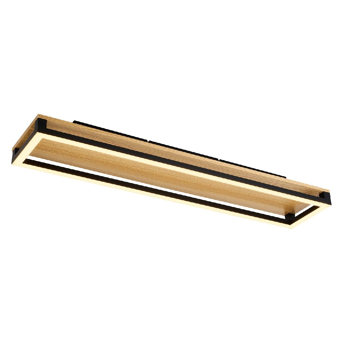 Потолочная люстра 80 см, 56W, 3000-6000K, F-Promo Firkant 4434-3C, черный-дерево