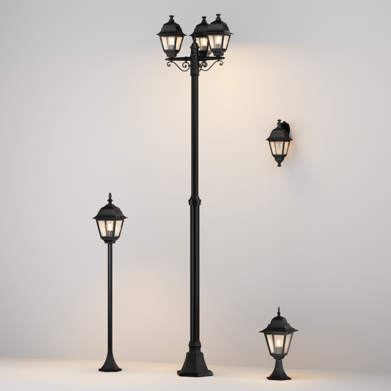 Уличный светильник 45 см Maytoni Abbey Road O004FL-01B, черный