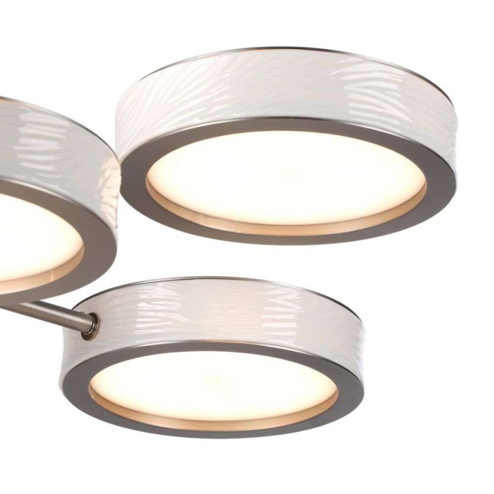Подвесная люстра 76 см, 99W, 2000-4000K, Odeon Light L-Vision Rivera 5451/99L, никель