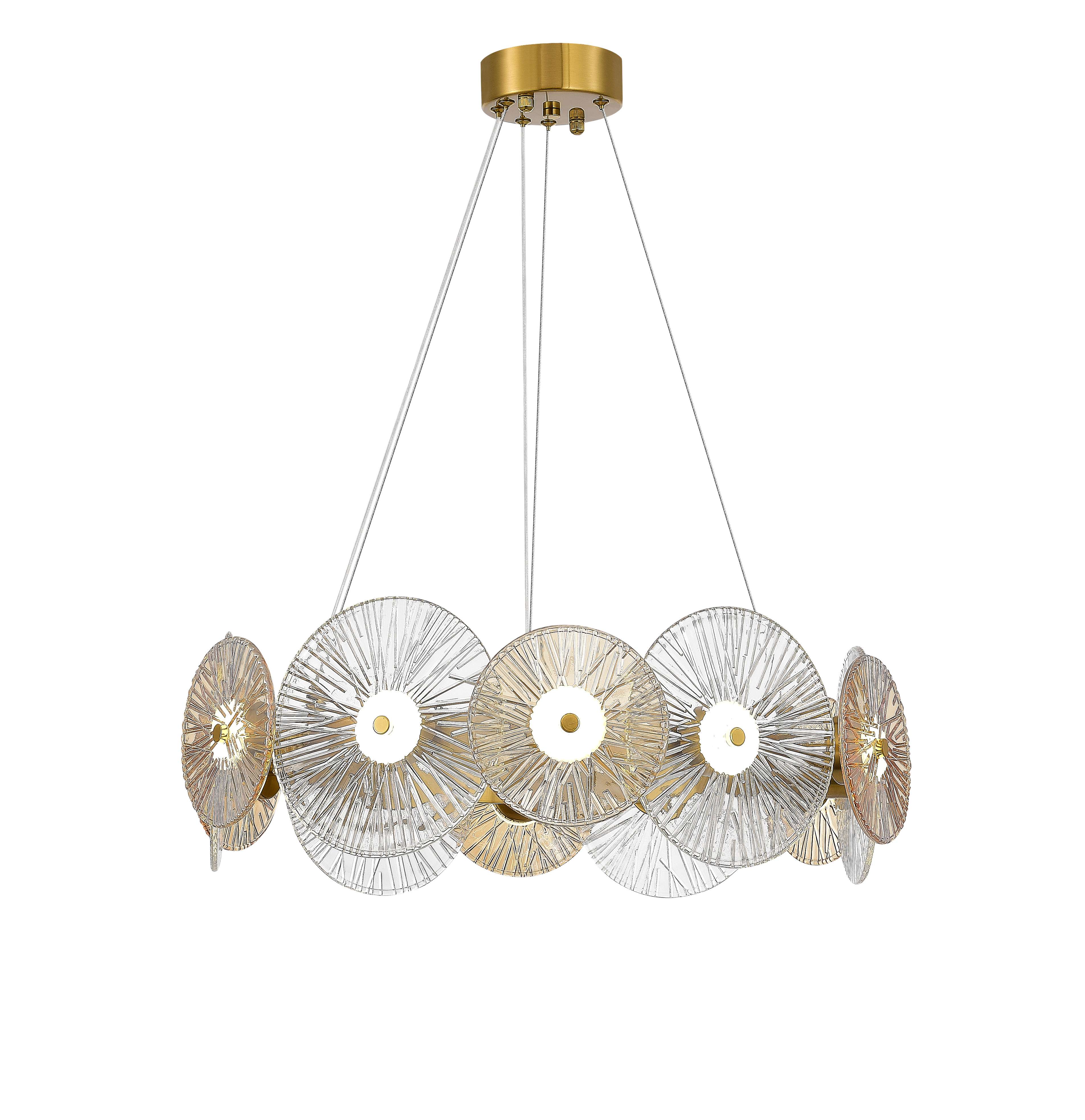 Люстра 600*1500, 12*G9,  NewRgy LED D2816-DW-6 BRASS, Бронза