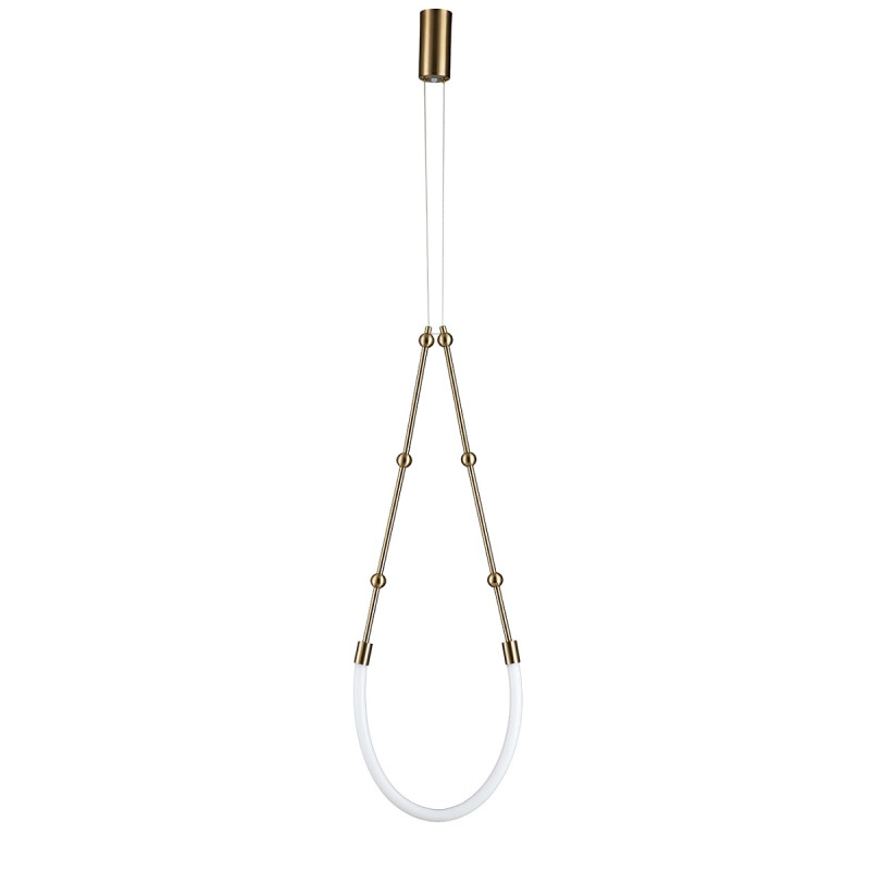 Подвесной светильник 398*60 мм, 1*LED 13W 3000-6500K бронза Indigo Corda V000062L, 14010/1P Brass
