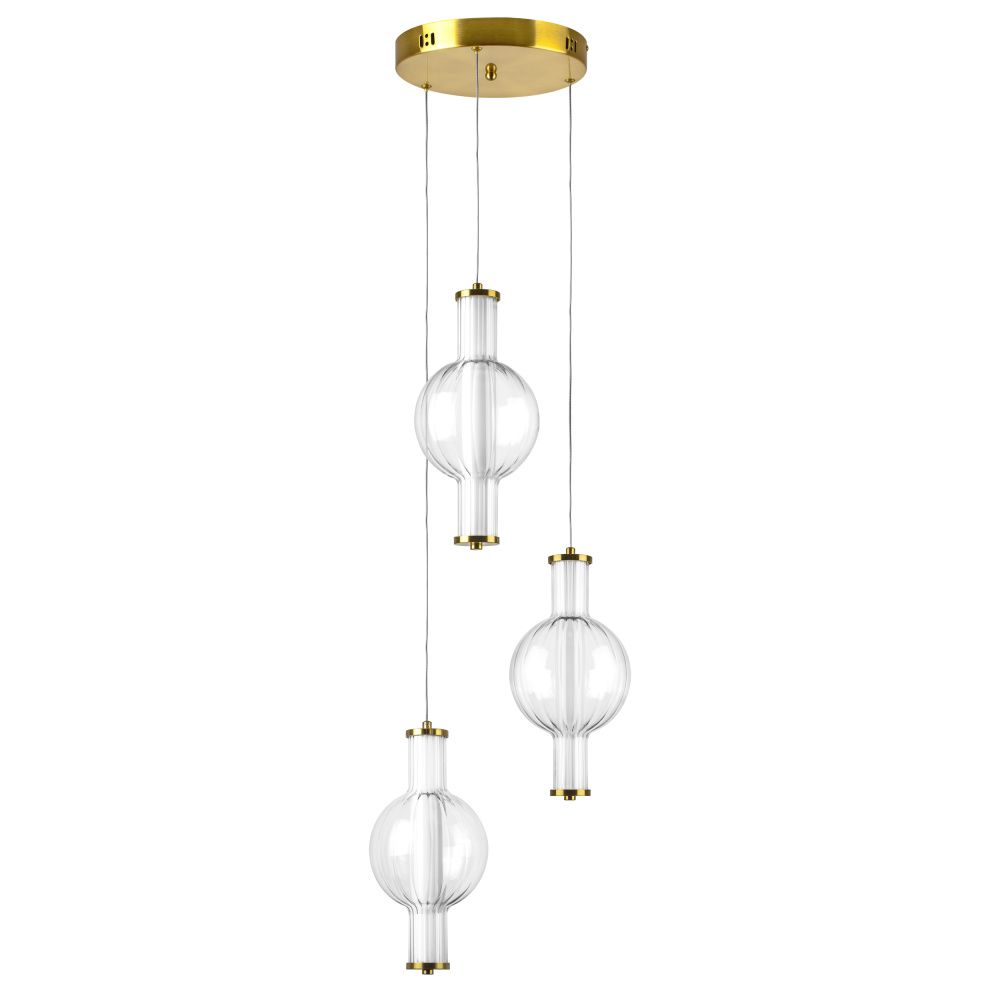 Подвес *37*32-157 см, LED*6W, 3000K, Lightstar Botto 800133, Латунь