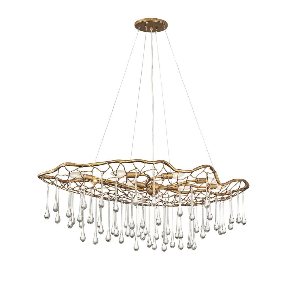 Подвесной светильник 41*107*49-337 см, E14*40W, Natural Concepts Hinkley Laguna (Hk) HK-LANZA2, состаренное золото