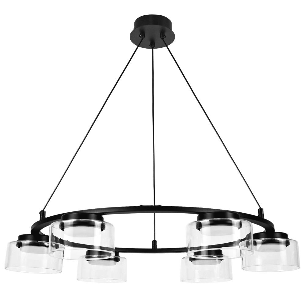 Люстра 66*58,9*100 см, 6*Gx53*12W, Lightstar Fico II 740167, Черный