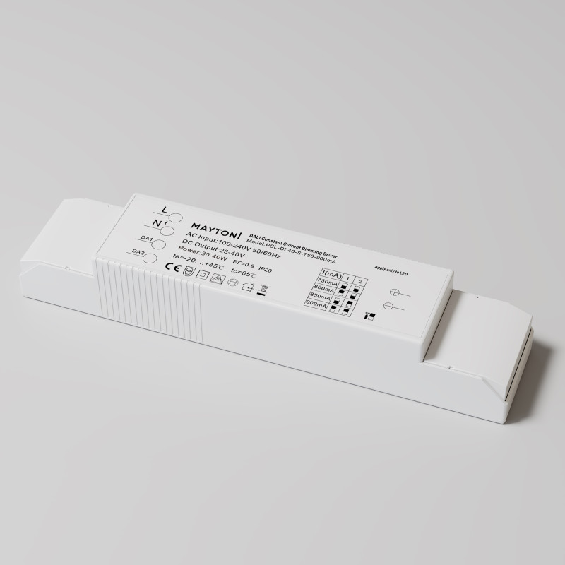 Блок питания 18,7*4*3 см, Maytoni Technical psl-dl PSL-DL40-S-750-900mA белый