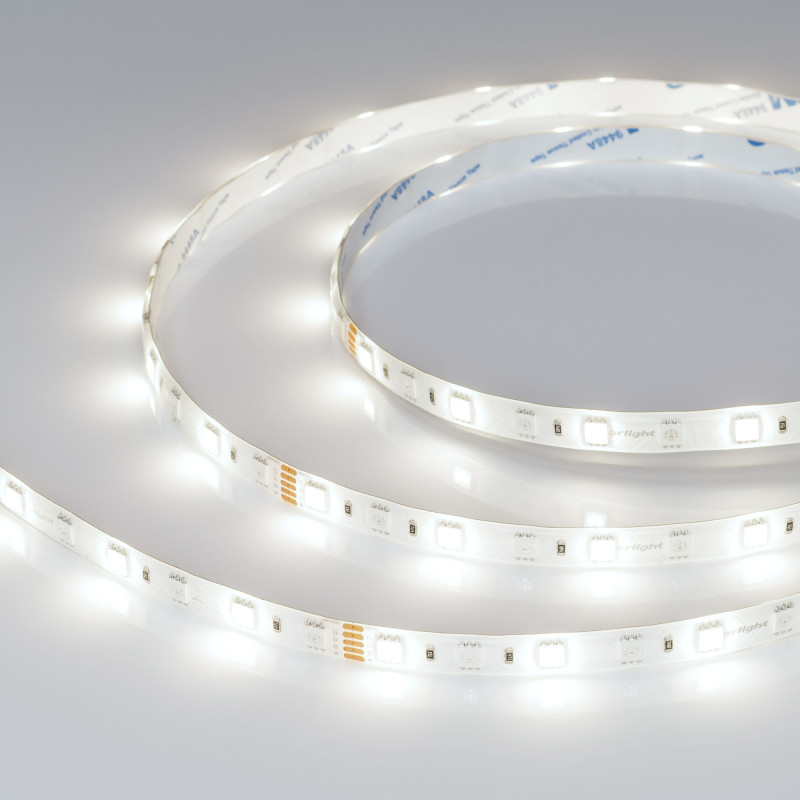 Лента RTW-SE-B60-10mm 24V RGBW-White (14.4 W/m, IP65, 5060, 5m) (Arlight, Открытый) 034184. Цена указана за 5 метров. Продается кратно 5 метрам.