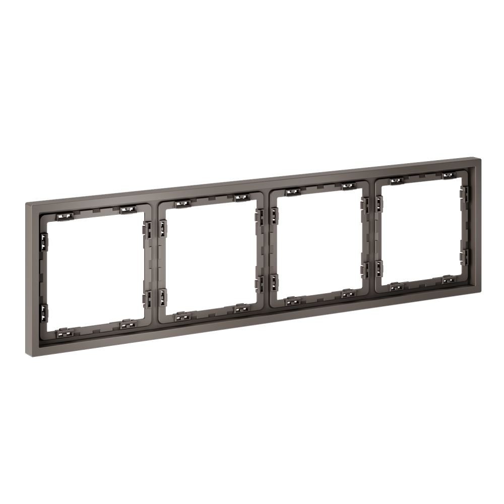 Рамка пластиковая S70 на 4 пост, капучино Voltum VLS100414