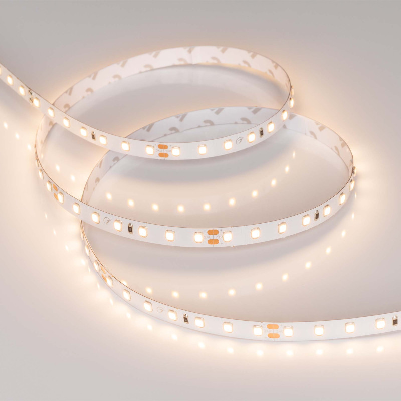 Лента RT 2-5000 24V Warm3000 1.6x (2835, 490 LED, CRI98) (Arlight, 10 Вт/м, IP20) 021453(1). Цена указана за 5 метров. Продается кратно 5 метрам.