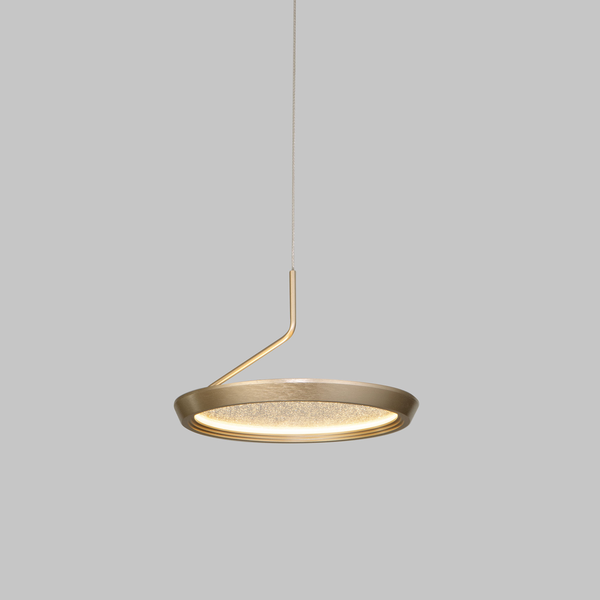 Подвесной светильник 23*23*150 см, LED*12W, 3000K, Eurosvet Crespella 90034/1, золото, a069292